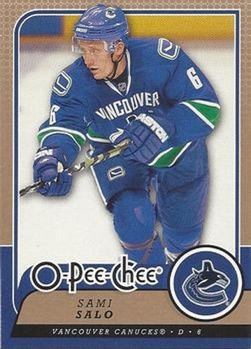 #132 Sami Salo - Vancouver Canucks - 2008-09 O-Pee-Chee Hockey