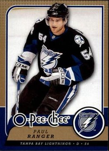 #134 Paul Ranger - Tampa Bay Lightning - 2008-09 O-Pee-Chee Hockey
