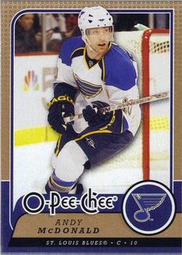 #135 Andy McDonald - St. Louis Blues - 2008-09 O-Pee-Chee Hockey