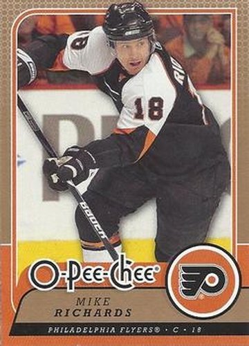 #137 Mike Richards - Philadelphia Flyers - 2008-09 O-Pee-Chee Hockey