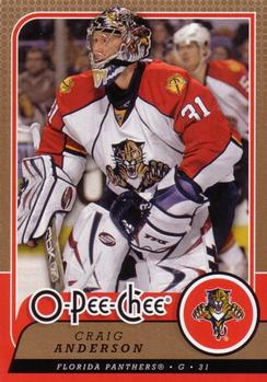 #143 Craig Anderson - Florida Panthers - 2008-09 O-Pee-Chee Hockey