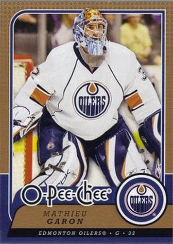 #144 Mathieu Garon - Edmonton Oilers - 2008-09 O-Pee-Chee Hockey