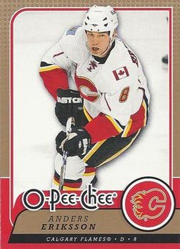 #149 Anders Eriksson - Calgary Flames - 2008-09 O-Pee-Chee Hockey