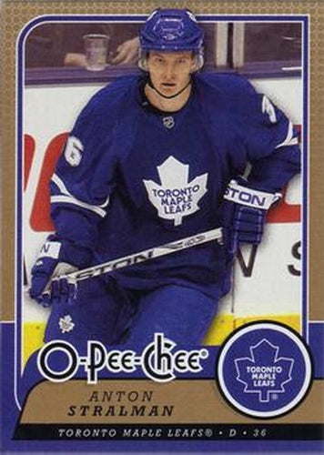 #152 Anton Stralman - Toronto Maple Leafs - 2008-09 O-Pee-Chee Hockey