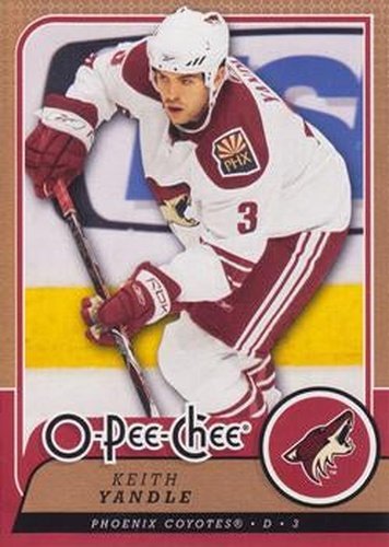 #155 Keith Yandle - Phoenix Coyotes - 2008-09 O-Pee-Chee Hockey