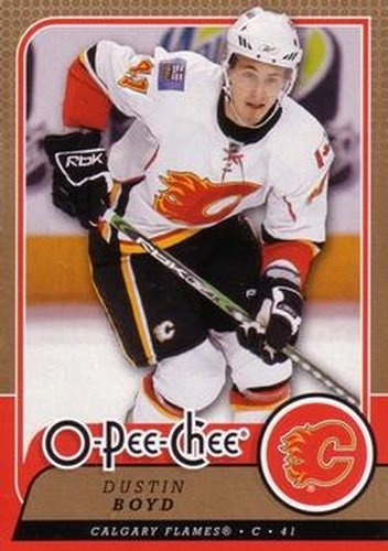 #15 Dustin Boyd - Calgary Flames - 2008-09 O-Pee-Chee Hockey