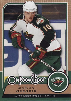 #160 Marian Gaborik - Minnesota Wild - 2008-09 O-Pee-Chee Hockey