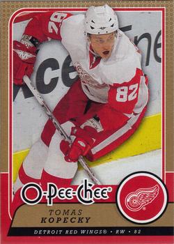 #162 Tomas Kopecky - Detroit Red Wings - 2008-09 O-Pee-Chee Hockey