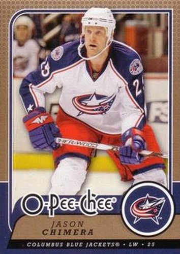 #163 Jason Chimera - Columbus Blue Jackets - 2008-09 O-Pee-Chee Hockey