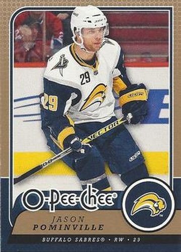#16 Jason Pominville - Buffalo Sabres - 2008-09 O-Pee-Chee Hockey