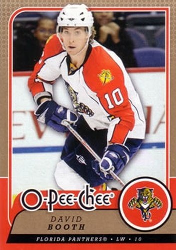 #180 David Booth - Florida Panthers - 2008-09 O-Pee-Chee Hockey