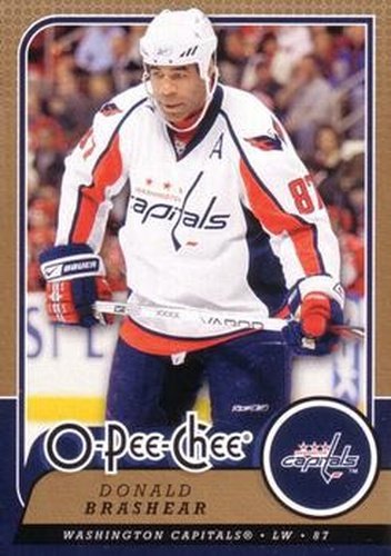 #183 Donald Brashear - Washington Capitals - 2008-09 O-Pee-Chee Hockey