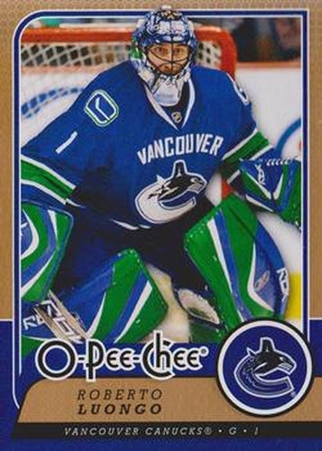 #184 Roberto Luongo - Vancouver Canucks - 2008-09 O-Pee-Chee Hockey