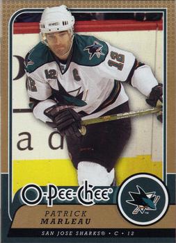 #187 Patrick Marleau - San Jose Sharks - 2008-09 O-Pee-Chee Hockey