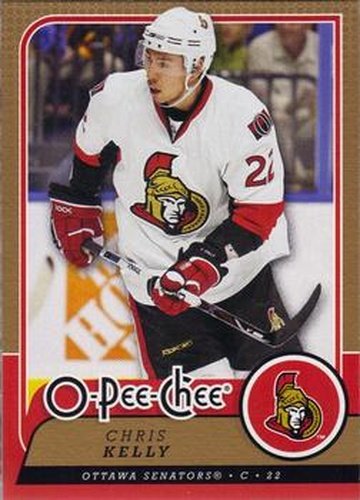 #189 Chris Kelly - Ottawa Senators - 2008-09 O-Pee-Chee Hockey