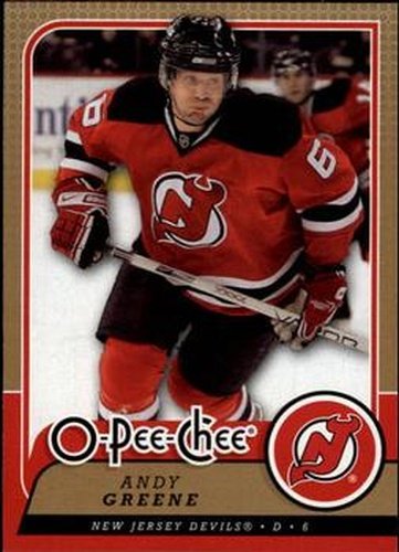 #192 Andy Greene - New Jersey Devils - 2008-09 O-Pee-Chee Hockey