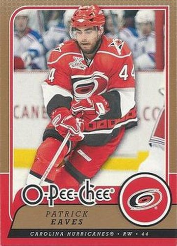 #199 Patrick Eaves - Carolina Hurricanes - 2008-09 O-Pee-Chee Hockey