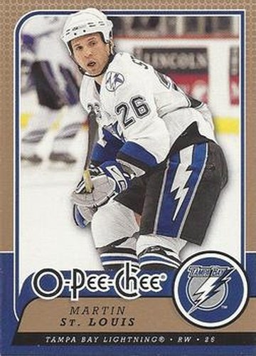 #202 Martin St. Louis - Tampa Bay Lightning - 2008-09 O-Pee-Chee Hockey