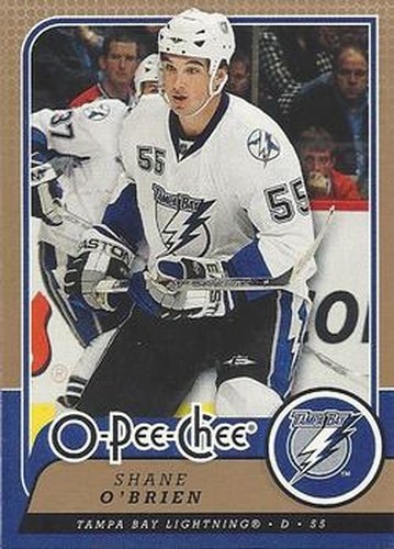 #205 Shane O'Brien - Tampa Bay Lightning - 2008-09 O-Pee-Chee Hockey