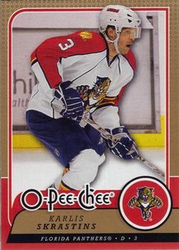 #213 Karlis Skrastins - Florida Panthers - 2008-09 O-Pee-Chee Hockey