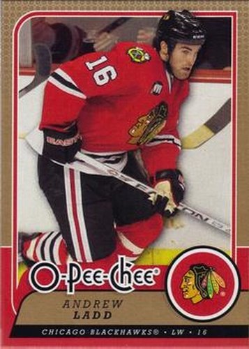 #217 Andrew Ladd - Chicago Blackhawks - 2008-09 O-Pee-Chee Hockey