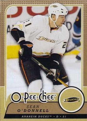 #220 Sean O'Donnell - Anaheim Ducks - 2008-09 O-Pee-Chee Hockey