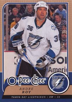 #222 Andre Roy - Tampa Bay Lightning - 2008-09 O-Pee-Chee Hockey