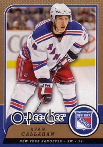 #228 Ryan Callahan - New York Rangers - 2008-09 O-Pee-Chee Hockey