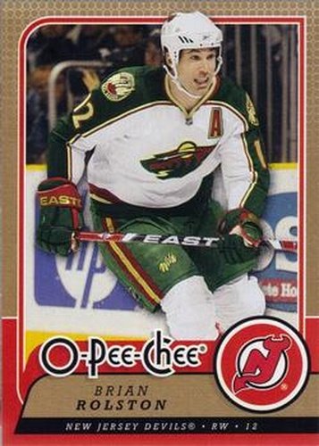 #230 Brian Rolston - New Jersey Devils - 2008-09 O-Pee-Chee Hockey