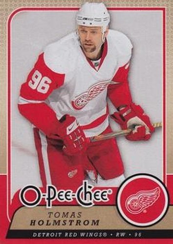 #232 Tomas Holmstrom - Detroit Red Wings - 2008-09 O-Pee-Chee Hockey