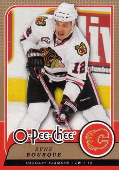 #236 Rene Bourque - Calgary Flames - 2008-09 O-Pee-Chee Hockey