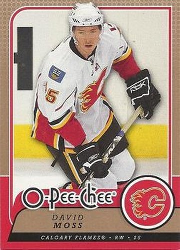 #237 David Moss - Calgary Flames - 2008-09 O-Pee-Chee Hockey