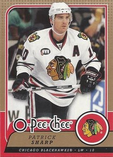 #253 Patrick Sharp - Chicago Blackhawks - 2008-09 O-Pee-Chee Hockey