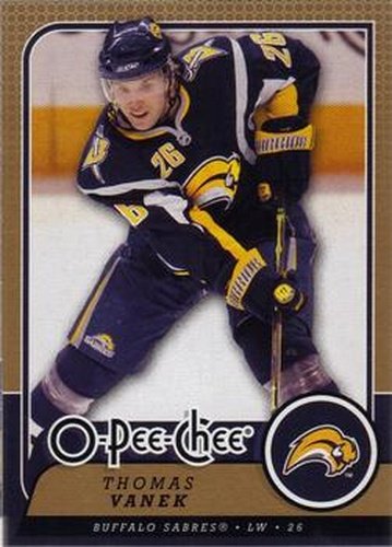 #256 Thomas Vanek - Buffalo Sabres - 2008-09 O-Pee-Chee Hockey