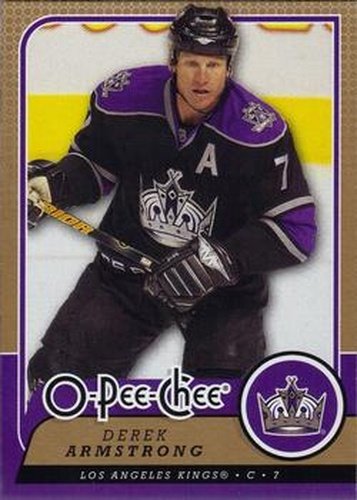 #257 Derek Armstrong - Los Angeles Kings - 2008-09 O-Pee-Chee Hockey