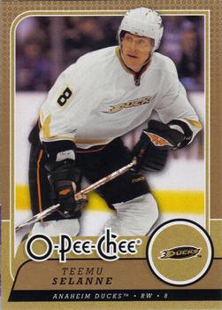 #258 Teemu Selanne - Anaheim Ducks - 2008-09 O-Pee-Chee Hockey