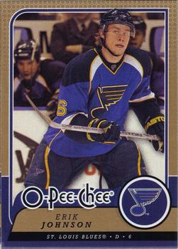 #262 Erik Johnson - St. Louis Blues - 2008-09 O-Pee-Chee Hockey