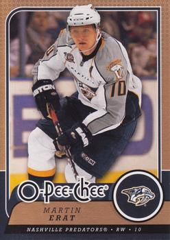 #268 Martin Erat - Nashville Predators - 2008-09 O-Pee-Chee Hockey
