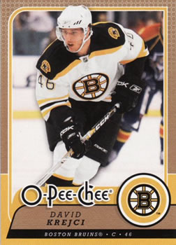 #276 David Krejci - Boston Bruins - 2008-09 O-Pee-Chee Hockey