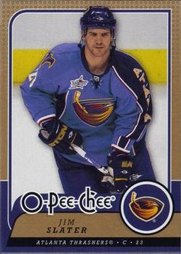 #277 Jim Slater - Atlanta Thrashers - 2008-09 O-Pee-Chee Hockey