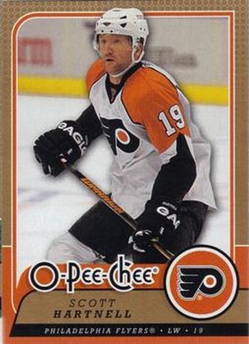 #283 Scott Hartnell - Philadelphia Flyers - 2008-09 O-Pee-Chee Hockey
