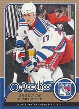#284 Brandon Dubinsky - New York Rangers - 2008-09 O-Pee-Chee Hockey