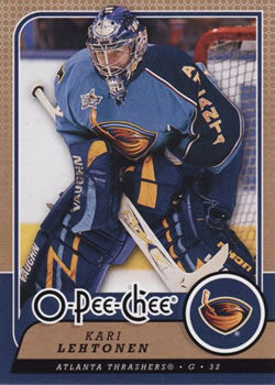 #296 Kari Lehtonen - Atlanta Thrashers - 2008-09 O-Pee-Chee Hockey