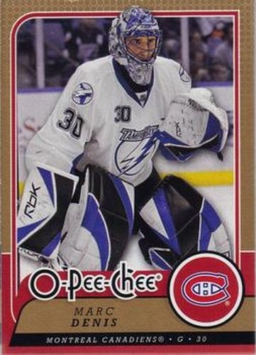 #298 Marc Denis - Montreal Canadiens - 2008-09 O-Pee-Chee Hockey