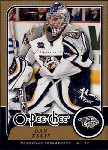 #299 Dan Ellis - Nashville Predators - 2008-09 O-Pee-Chee Hockey