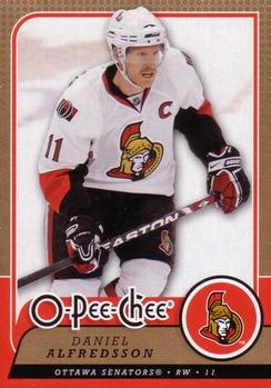 #303 Daniel Alfredsson - Ottawa Senators - 2008-09 O-Pee-Chee Hockey