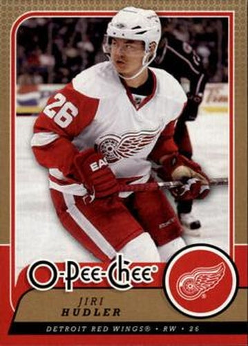 #30 Jiri Hudler - Detroit Red Wings - 2008-09 O-Pee-Chee Hockey