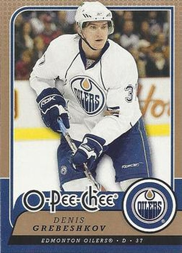 #310 Denis Grebeshkov - Edmonton Oilers - 2008-09 O-Pee-Chee Hockey