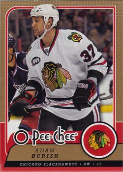 #313 Adam Burish - Chicago Blackhawks - 2008-09 O-Pee-Chee Hockey