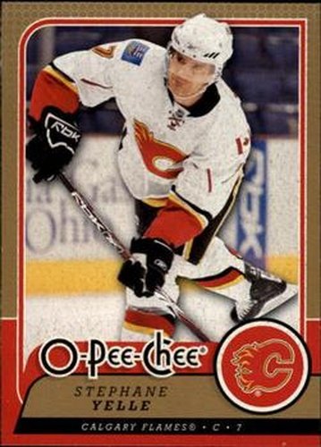 #314 Stephane Yelle - Calgary Flames - 2008-09 O-Pee-Chee Hockey